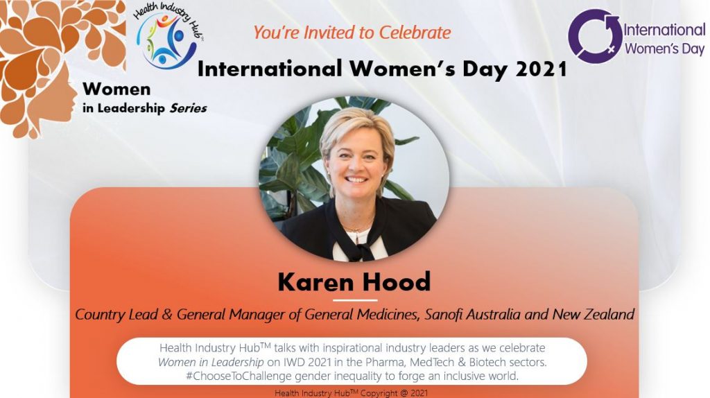 Sanofi Karen Hood Health Industry Hub Women in Leadership Series